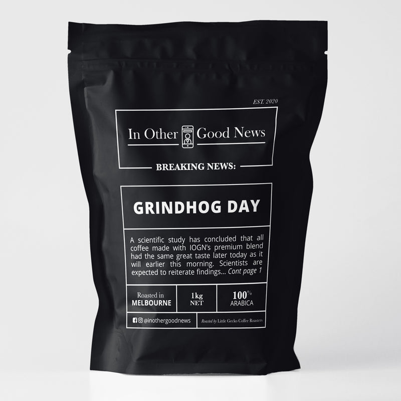 Open image in slideshow, Grindhog Day Coffee Beans 1kg
