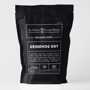 Open image in slideshow, Grindhog Day Coffee Beans 125g
