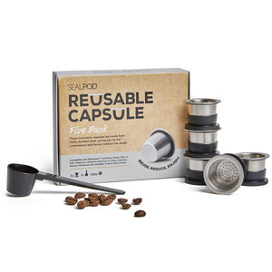 Sealpod reusable coffee pods capsules, great for the environment and save you money
